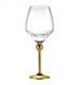 Магическая Гармония бокалы для белого вина с позолоченными ножками -6шт.Артикул LS-023-1-DG